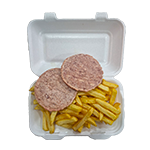 Single Battered Hamburger (2) 